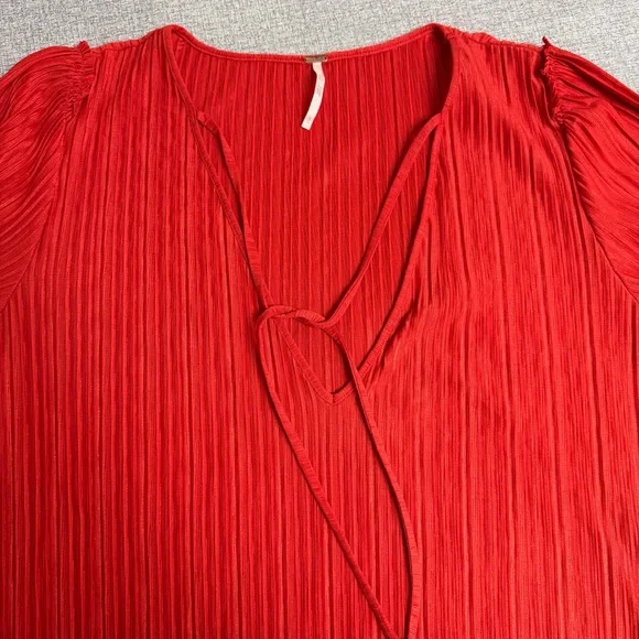 Free People "Can't Help It" Pleated Mini Dress - Picture 8 of 9